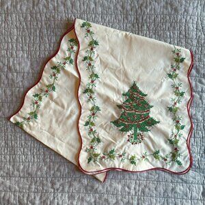 Vintage Christmas Handmade Table Runner
